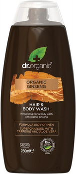 Żel do włosów i ciała Dr. Organic Ginseng 250 ml (5060391846422)