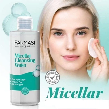 Мицеллярная вода для всех типов кожи, Micellar Cleansing Water 225 мл Farmasi
