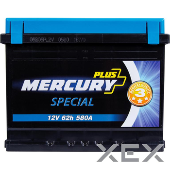 Автомобільний акумулятор MERCURY battery SPECIAL Plus 62Ah (P47298)