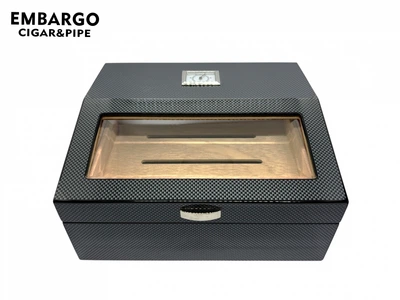 Х'юмідор для зберігання 50 сигар Carbon Fiber