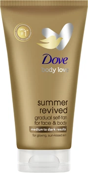 Крем-лосьон автозагар для лица и тела Dove Summer Revived От среднего до темного 75 мл (8720181386008)