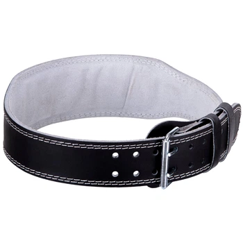 Пояс атлетический кожаный ZELART SB-165085 ширина 10см XS Черный