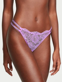 Трусики стрінги жіночі Victoria's Secret 833607987 XS Бузкові (1159807310)