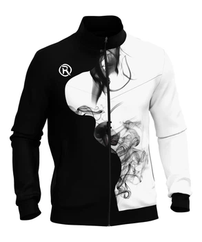 Спортивная олимпийка RIGO DUST Black-White 4XL