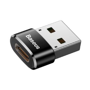 Адаптер Baseus USB Male To Type-C Female Adapter Converter Black CAAOTG-01