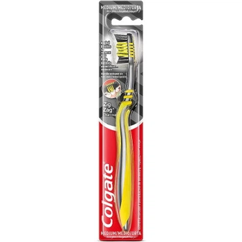 Зубная щетка Colgate Зиг Заг Древесный уголь Желтая (2170000000114)