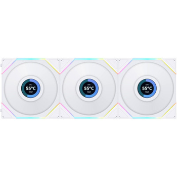 Кулер для корпуса Lian Li TLLCD 120-3, White Cooler (G99.12TLLCD3W.00)