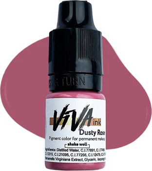 Пигмент для перманентного макияжа губ, 6мл - Viva ink Lips Dusty Rose 6ml (1353297-12085964)