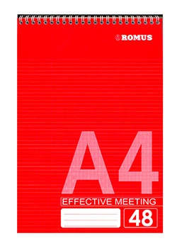 Блокнот Romus A4 48 листов в клетку верхняя спираль (R882960)