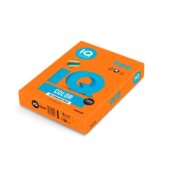 Папір кольоровий IQ Color A4 160 г/м2 250 аркушів Помаранчевий OR43/A4/160/IQ офісний