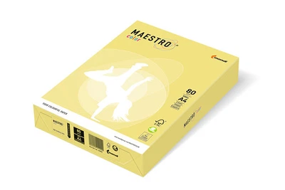 Папір кольоровий IQ Color A4 160 г/м2 250 аркушів Лимонно-жовтий (ZG34/A4/160/IQ)