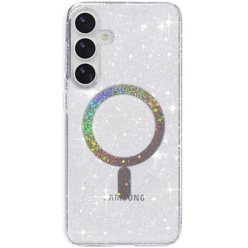 Чохол TPU Eclipse Sparkle (MagFit) для Samsung Galaxy S25/S24 Clear