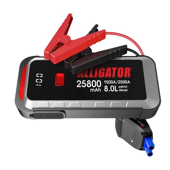 Пусковое устройство Jump Starter 1500A/2500A 25800mAh Alligator бустер для авто с функцией Power Bank (JS847)