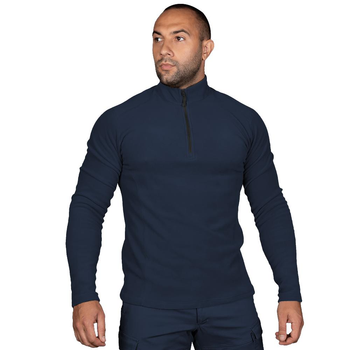 Тактическая флисовая кофта CamoTec Hawk Himatec Dark Blue темно синий 3XL