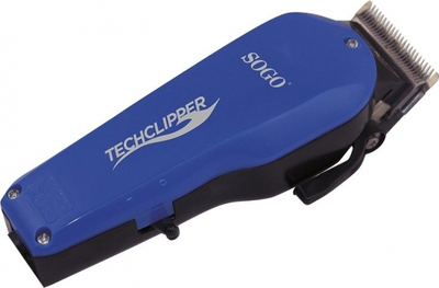Машинка для стрижки Sogo ss-3525-b, Blue, 12w, питание от сети, 4 насадки, к комплекту щеточка для чистки, расческа, ножницы, масло