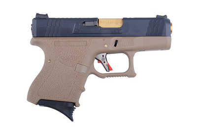 Пістолет WE Glock 26C Force GBB tan (Страйкбол 6мм)