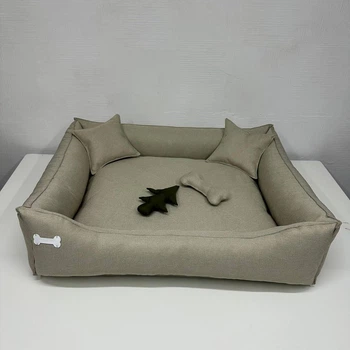 Лежак для собак c бортами TailorHouse-7 Biege 100*120 см