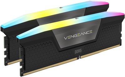 Оперативна пам'ять Corsair DDR5-6200 32768MB PC5-49600 (Kit of 2x16384) Vengeance RGB Black (CMH32GX5M2E6200C36)