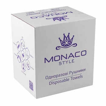 Полотенца одноразовые Monaco Style 40х70см (50шт. сложенные) гладкие