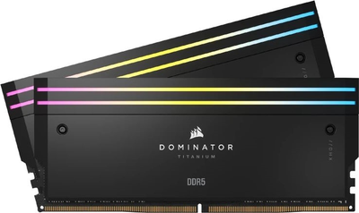 Оперативна пам'ять Corsair DDR5-6400 98304MB PC5-51200 (Kit of 2x49152) Dominator Titanium Black (CMP96GX5M2B6400C32)