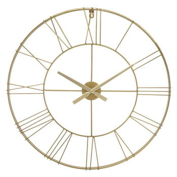 Zegar ścienny Atmosphera z metalu złoty 70 cm (3560238662236)