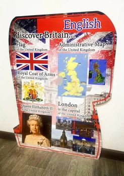 Стенд в кабінет англійської мови "English discover Britain" 60 х 80 см