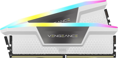 Оперативна пам'ять Corsair DDR5-5200 65536MB PC5-41600 (Kit of 2x32768) Vengeance RGB White (CMH64GX5M2B5200C40W)