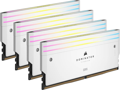 Оперативна пам'ять Corsair DDR5-6000 65536MB PC5-48000 (Kit of 4x16384) Dominator Titanium White (CMP64GX5M4B6000C36W)