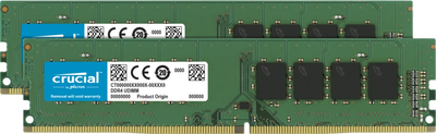 Оперативная память Crucial DDR4-3200 16384MB PC4-25600 (Kit of 2x8192) (CT2K8G4DFRA32A)