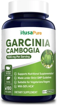 Гарциния камбоджийская премиум-класса NusaPure Garcinia Cambogia 180 капсул