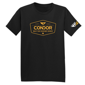 Футболка Condor 40 YRS PROMO SHIRT P2023-01 Large, Чорний