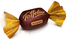 Шоколадні цукерки Roshen Toffelini із шоколадною начинкою 250 грамів