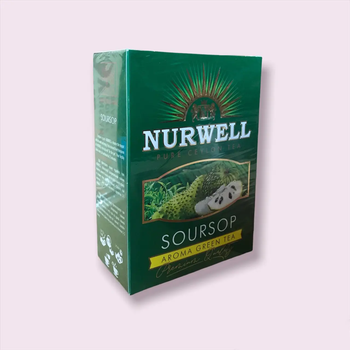 Великолистовий цейлонський зелений чай NURWELL зі шматочками саусепа 100 грамів