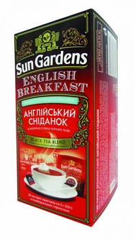 Чай черный без добавок Sun Gardens English Breakfast 25 пакетиков