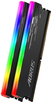 Pamięć RAM Gigabyte DDR4-3733 16384MB PC4-29864 (Kit of 2x8192) AORUS RGB Black (GP-ARS16G37)