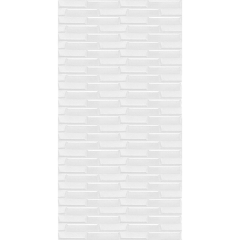 Самоклеющаяся 3D панель белая кладка Sticker Wall 3080х700х5мм