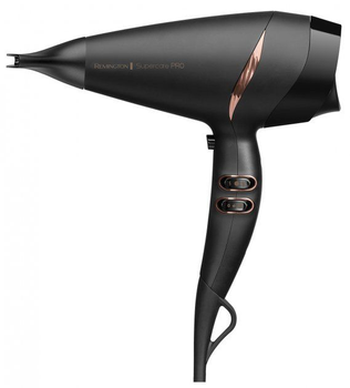 Remington Фен Supercare PRO 2200 AC motor, 2200Вт, 3 режими, дифузор, іоніз-я, хол. обдув, чорний