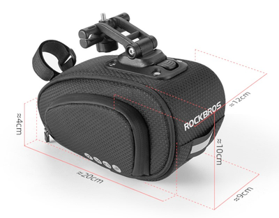 Torba rowerowa Rockbros C40 pod siodełko Czarna (7016802869793)