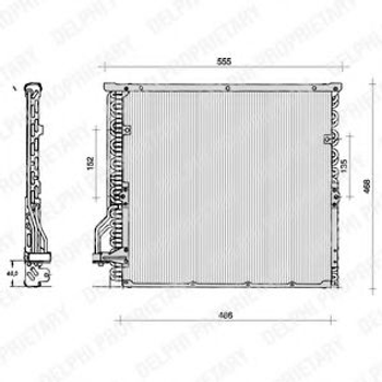 Конденсер кондиционера Delphi (TSP0225014)