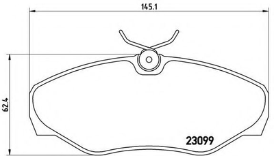 Колодки гальмівні дискові Brembo (P56061)