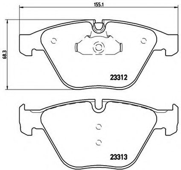 Колодки гальмівні дискові Brembo (P06054)