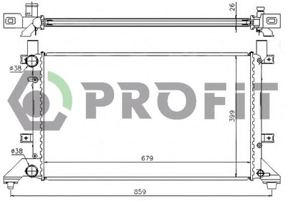 Радиатор охлаждения Profit (PR9567A8)