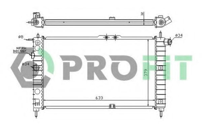 Радіатор охолоджування Profit (PR1105A1)