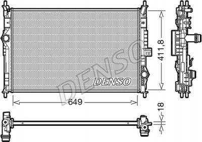 Радиатор охлаждения DENSO (DRM21103)