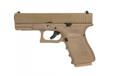 Страйкбольний пістолет East & Crane Glock 19 Gen 3 EC-1301 Tan