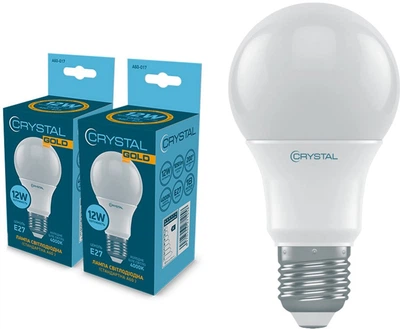 Світлодіодна лампа CRYSTAL GOLD A60 12W Е27 4000K (A60-017-2) 2 шт