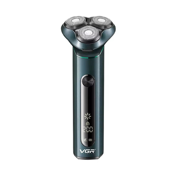 Електробритва чоловіча VGR V-310 акумуляторна з дисплеєм IPx7 5W Black (3_05042)