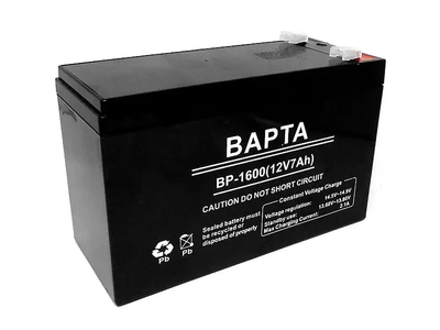 Акумуляторна батарея BAPTA 12В 7,0Ач 151х65х95 BP-1600/8548 чорний