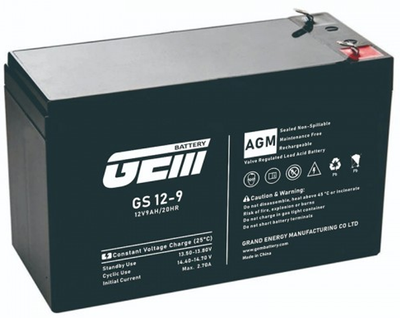 Акумулятор до ДБЖ GEM Battery 12V, 9.0A (GS 12-9)