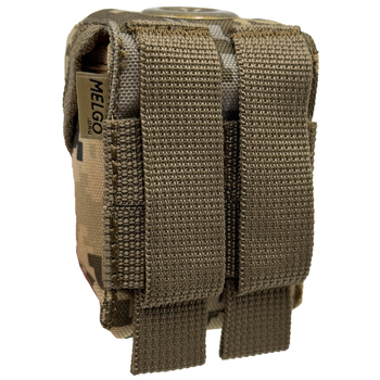 Подсумок гранатный Molle под Ф1, РГД, П67 Пиксель MELGO